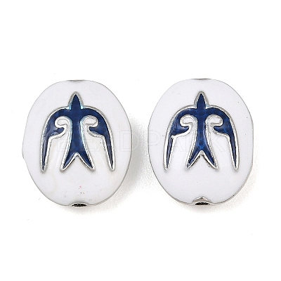 Brass Enamel Beads KK-CBA7BFE-01P-02-1