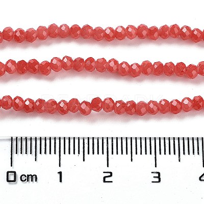 Baking Paint Imitation Jade Glass Bead Strands DGLA-A034-J2MM-A32-1