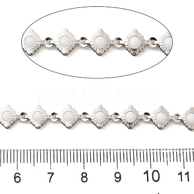 304 Stainless Steel Rhombus Link Chains CHS-C016-31P-1