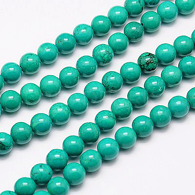 Natural Howlite Beads Strand X-TURQ-G096-8mm-1