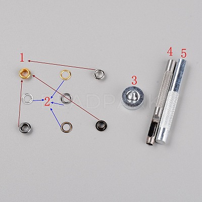 Brass Eyelets Ring DIY-SZC00001-25-1