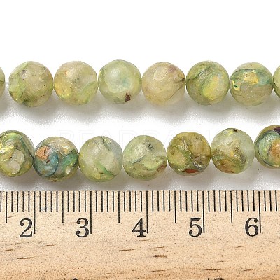 Dyed Natural Dolomite Beads Strands G-D337-8mm-D02-1