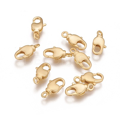Brass Swivel Lobster Claw Clasps KK-K238-39M-S-1