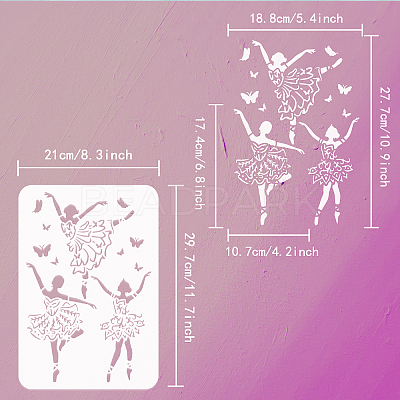 Plastic Drawing Painting Stencils Templates DIY-WH0396-0117-1