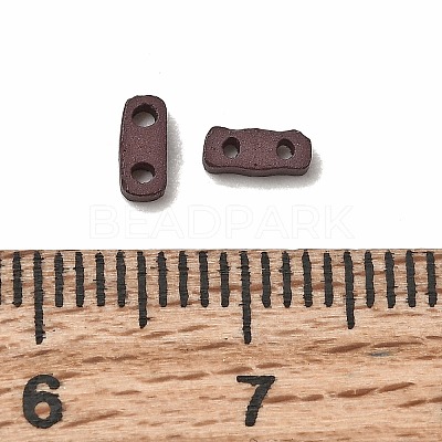 2-Hole Baking Paint Glass Seed Beads SEED-S023-17A-07-1