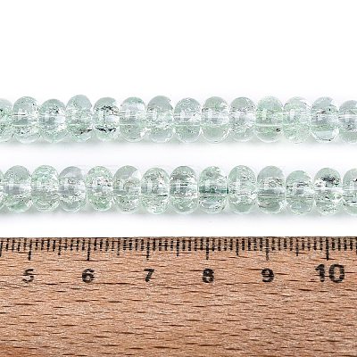 Crackle Transparent Glass Beads Strands GLAA-N069-02A-04-1