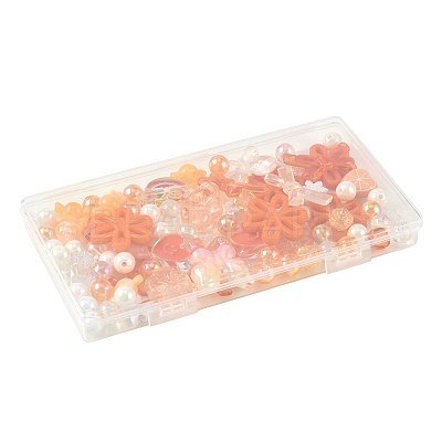 100Pcs 19 Styles Transparent Acrylic Beads MACR-FS0002-34-1