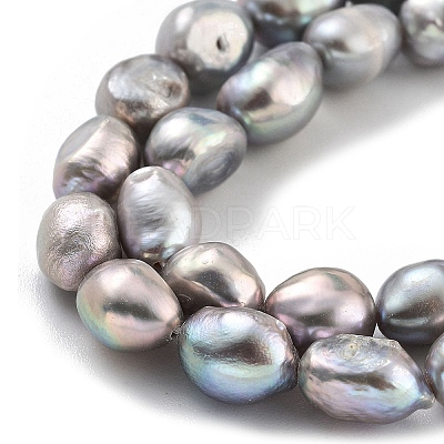 Dyed Natural Cultured Freshwater Pearl Beads Strands PEAR-P062-28D-1