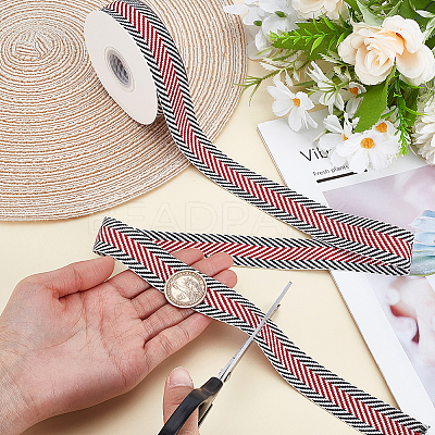 10 Yards Polycotton Ribbons OCOR-WH0070-185A-1