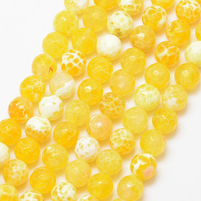 Natural Fire Crackle Agate Bead Strands G-K166-07F-8mm-07-1