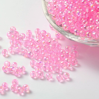 Eco-Friendly Transparent Acrylic Beads PL735-5-1