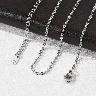 Tarnish Resistant 304 Stainless Steel Necklaces X-NJEW-E080-13P-01-1