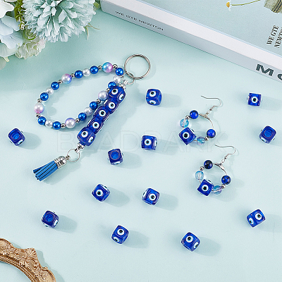 30Pcs Resin Evil Eye European Beads RESI-SC0006-12-1