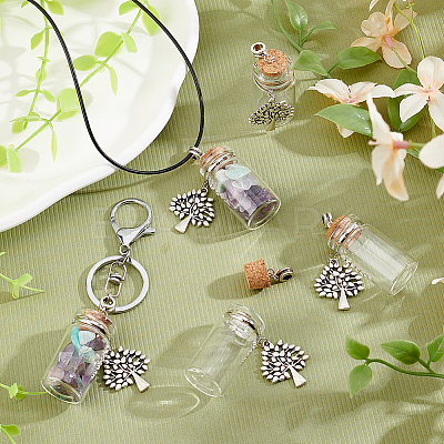 20Pcs Alloy Glass Bottle European Dangle Charms PALLOY-GA0001-14-1