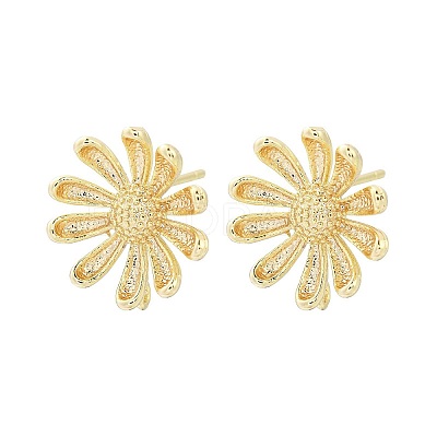Brass Stud Earring Findings LS-KK-Z099-05G-01-1