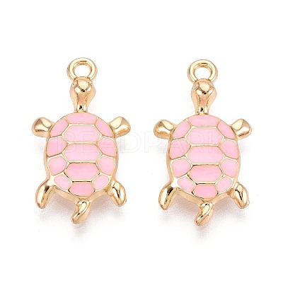 Alloy Enamel Pendants PALLOY-T092-26G-03-1