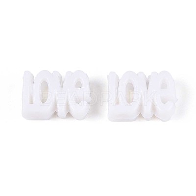 Opaque Acrylic European Beads SACR-Q190-22K-1