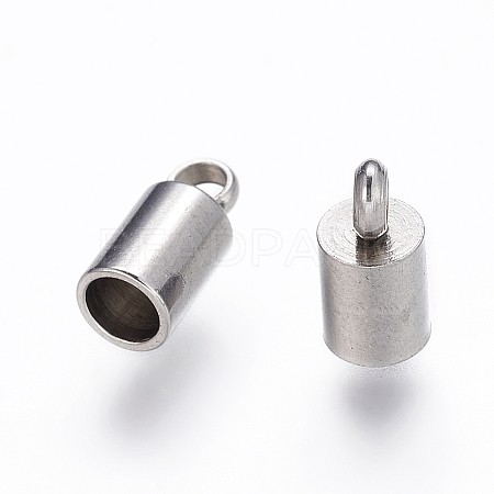 Tarnish Resistant 304 Stainless Steel Cord Ends STAS-P162-11-2mm-1