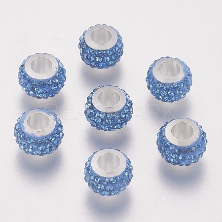 Rondelle Polymer Clay European Beads FIND-U001-01V-1