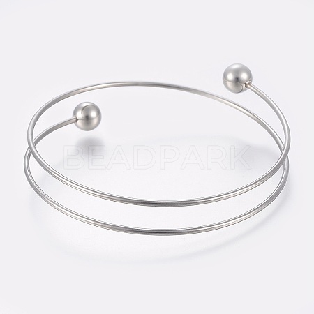 Tarnish Resistant 304 Stainless Steel Bangles Making LS-MAK-K019-01P-1