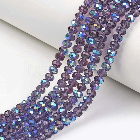 Electroplate Glass Beads Strands EGLA-A034-T2mm-L13-1