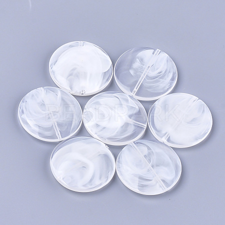 Acrylic Beads X-OACR-T008-01C-1