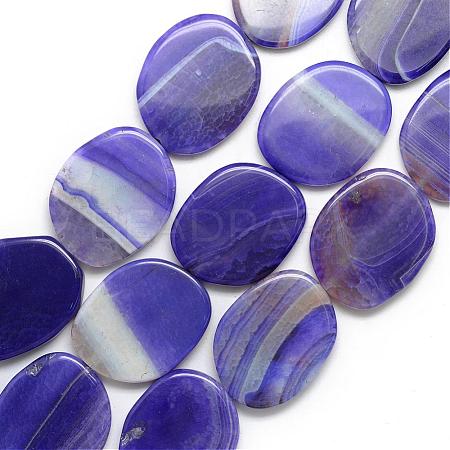Natural Agate Beads Strand G-S236-07-1