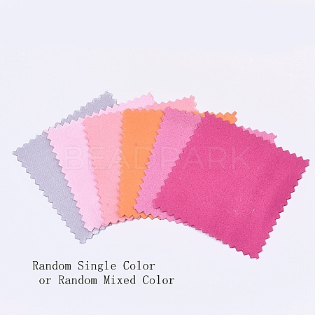 Random Single Color or Random Mixed Color Silver Polishing Cloth X-AJEW-Q138-02-1