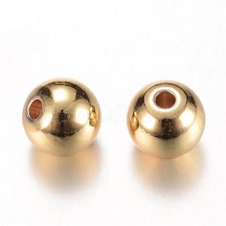 Brass Spacer Beads KK-S753-4mm-G-1