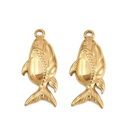 304 Stainless Steel Pendants STAS-L317-40G-1