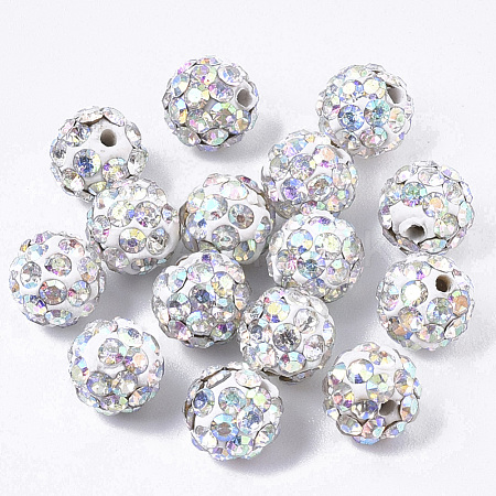 Pave Disco Ball Beads RB-T017-02-28-1