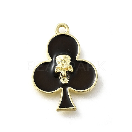 Alloy Black Enamel Gothic Style Pendants PALLOY-R157-06G-09B-1