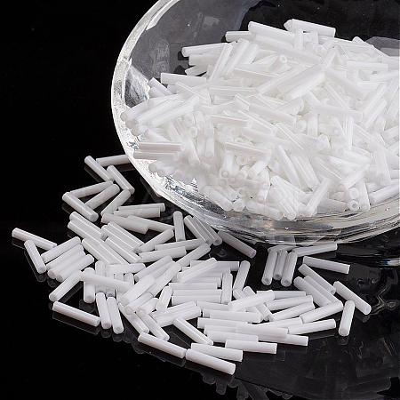 Glass Bugle Beads SEED-E001-12mm-41#-1