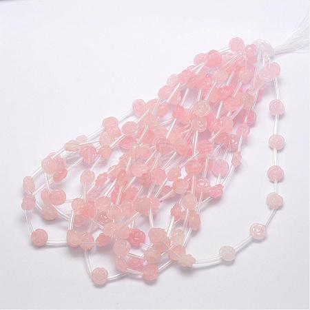 Natural Rose Quartz Beads G-O156-C-16-1