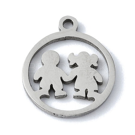 Non-Tarnish 304 Stainless Steel Charms STAS-C097-37P-1