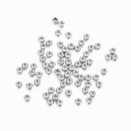 Tarnish Resistant 304 Stainless Steel Spacer Beads STAS-H376-37-1