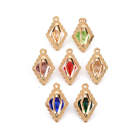 Rack Plating Eco-Friendly Iron Pendants IFIN-Q133-041-NR-1