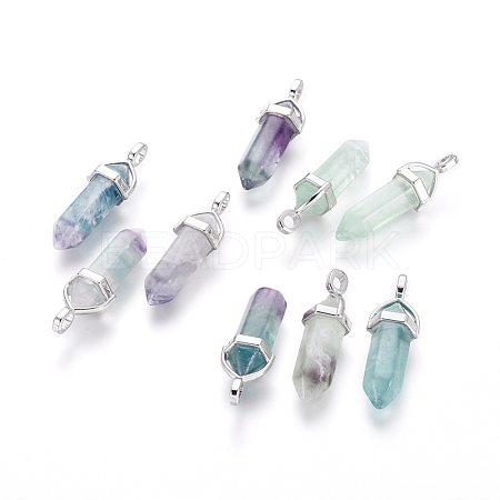 Natural Fluorite Double Terminated Pointed Pendants G-F295-05I-1
