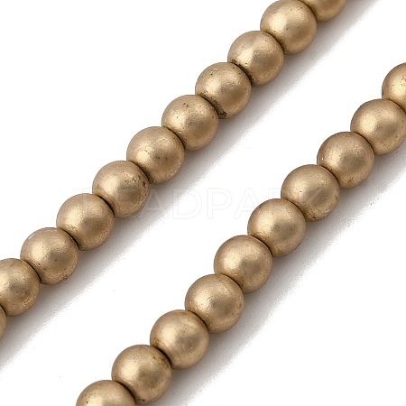 Electroplated Synthetic Non-magnetic Hematite Beads Strands G-H327-D01-03A-1