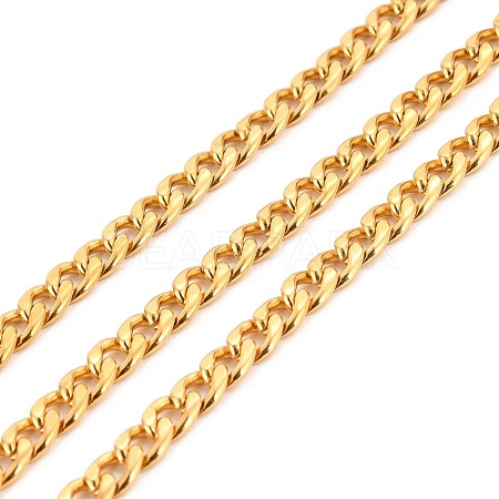 PVD Vacuum Plating 304 Stainless Steel Cuban Link Chains CHS-K016-02B-G-1