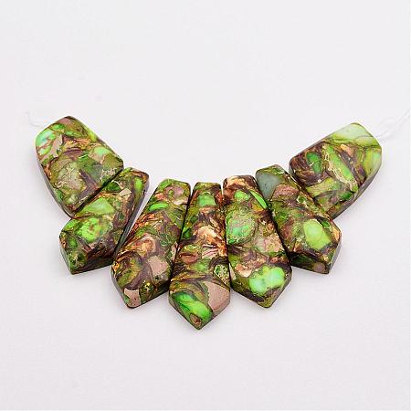 Assembled Bronzite and Imperial Jasper Beads Strands G-P297-L01-1