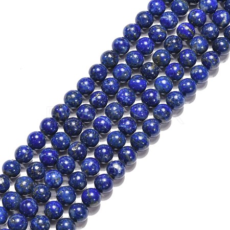 Natural Lapis Lazuli Beads Strands G-G423-6mm-AB-1