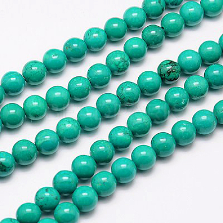 Natural Howlite Beads Strand X-TURQ-G096-8mm-1