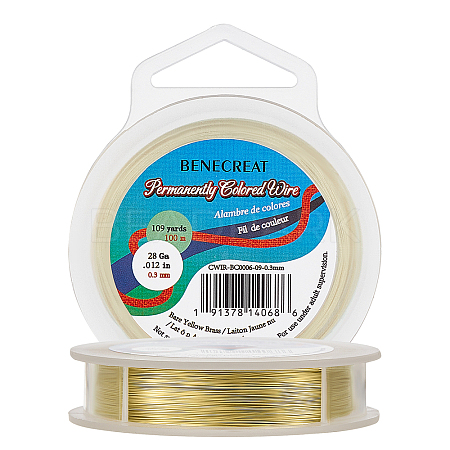 Round Brass Wire for Jewelry Making CWIR-BC0006-09-0.3mm-1