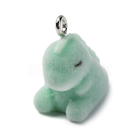 Flocky Resin Pendants FIND-S001-08A-1