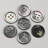 Natural Shell Buttons BUTT-WH0028-46C-1