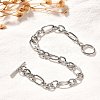 Tarnish Resistant Unisex 304 Stainless Steel Figaro Chain Bracelets BJEW-H541-06A-P-3