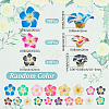 100Pcs 3 Styles Handmade Polymer Clay 3D Flower Plumeria Beads CLAY-SC0002-61-2
