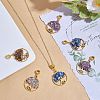 20Pcs 4 Styles Natural Mixed Stone Chip European Dangle Charms G-SZ0002-18-4
