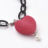 Handmade Silk Chains Charm Bracelets BJEW-JB03875-3